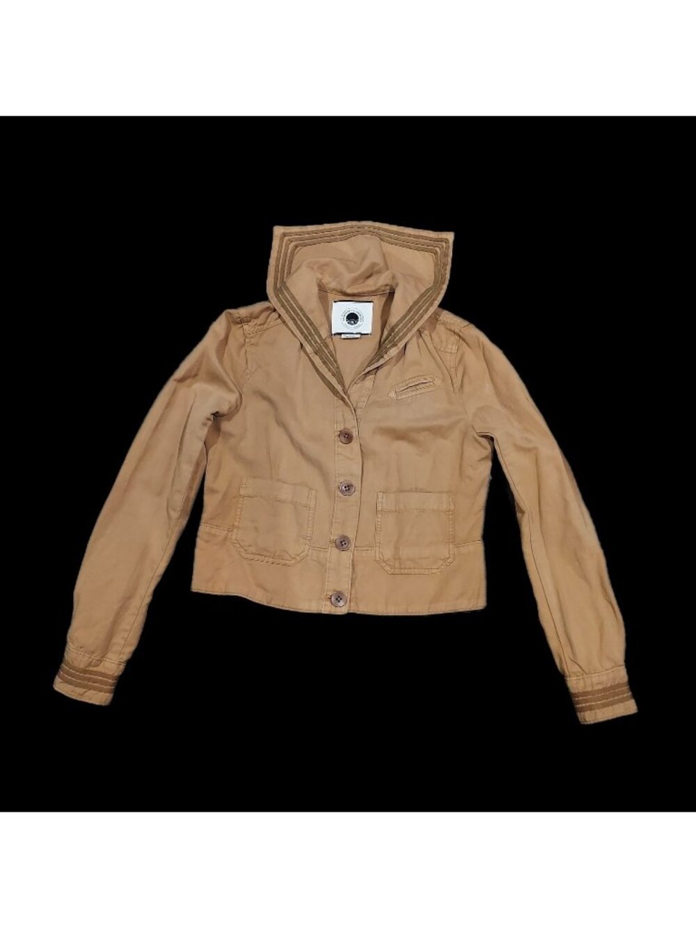 Daughters Of The Revolution Sailor Jacket Tan Military Women USA 4 - Picture 1 of 16